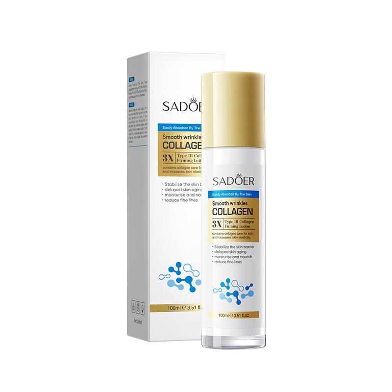 Type III Collagen Stroking Lotion SADOER Moisturizing and Hydrating Water Milk 100ml