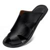 Fashion Men's Casual Slippers New Design Male Leather Shoes Half Drag Versatile Ultra-light Sandals Men Flip-flops Quick Dry Beach Flats