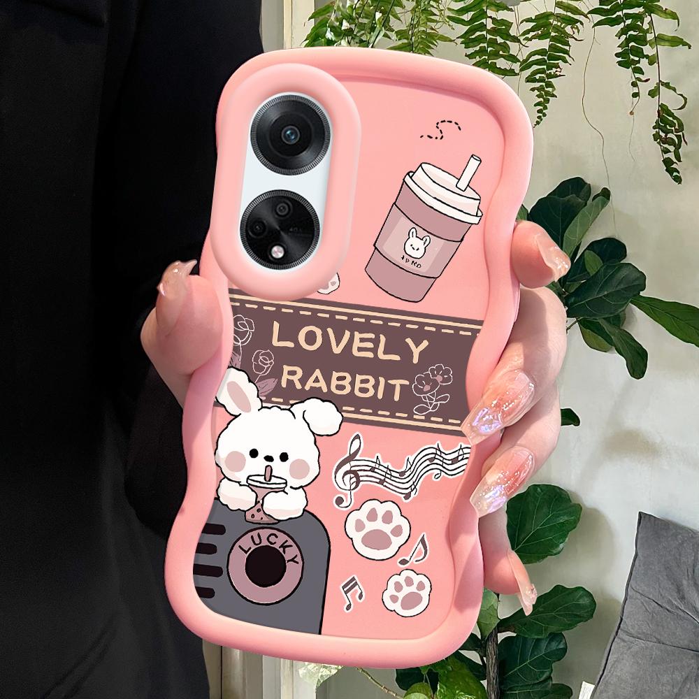 

Окрашенный узор Big Wave Edge Мягкий силиконовый материал Macaron чехол для телефона противоударный защитный резиновый чехол для OPPO Reno Realme Realme V50 5G