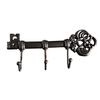 ABWR-Vintage Key Holder Three Hooks Wall Mounted Black Iron Clothes Hanger Wall Coat Rack Wallets Hanger For Home