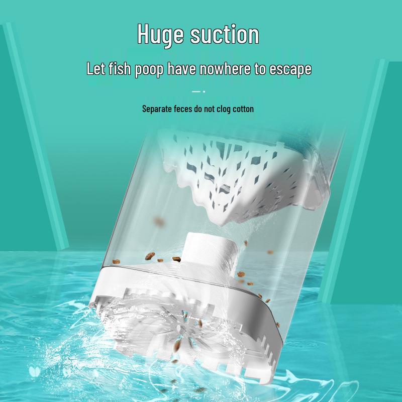 Filtro de Acuario Todo en Uno: Separador de Desechos de Pescado, Circulador de Agua y Oxigenador