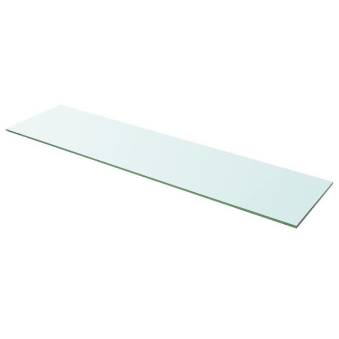 VidaXL Panneau pour étagère Verre transparent 100 x 25 cm