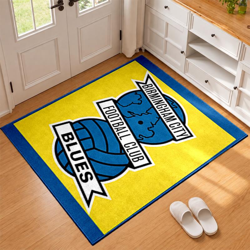 Birmingham City FC Carpet Door Mat for Living Room or Bedroom Protective Mat Under Chair Office Decoration Christmas Gift Birthday Present