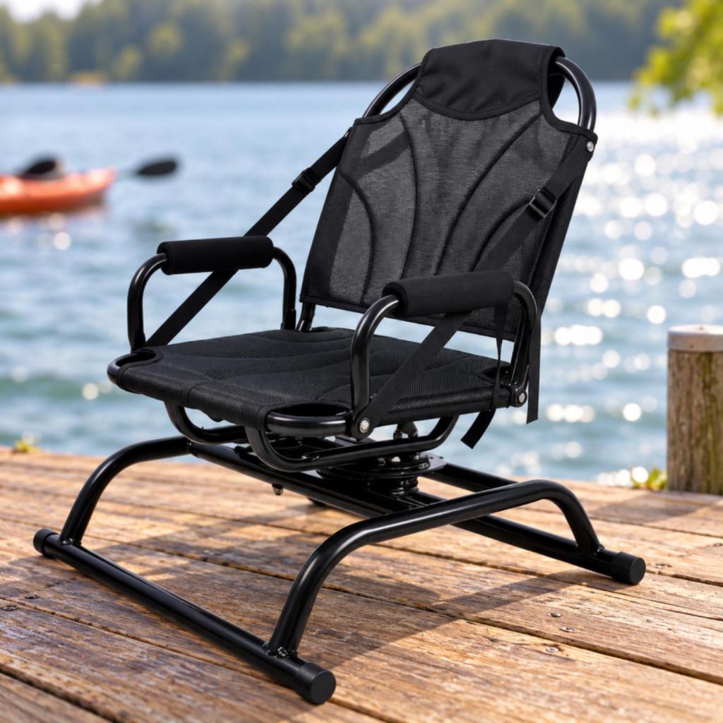 360Degree Swivel Fishing Chair Foldable Folding with Aluminum Frame Portable