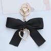 Lightweight Pearls Heart Ribbon Bowknot Keychain Accessory Crafted From High Quality Materials For Long Lasting Use