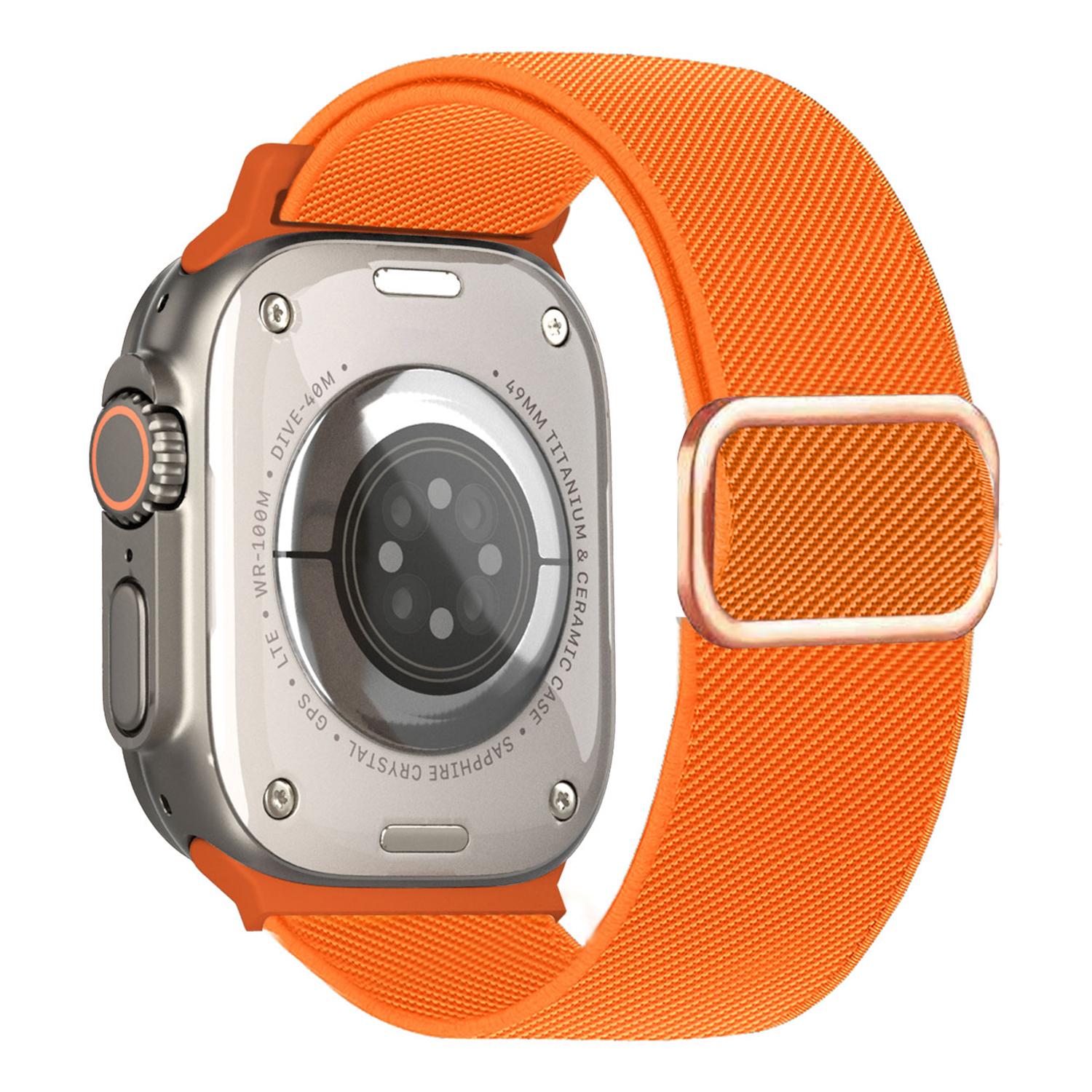 

Textured Nylon Watch Band for Apple Watch Series 11 10 42mm / 9 8 7 41mm / SE3 SE2 SE 6 5 4 40mm / 3 2 1 38mm Adjustable Wrist Strap with Metal Buckle