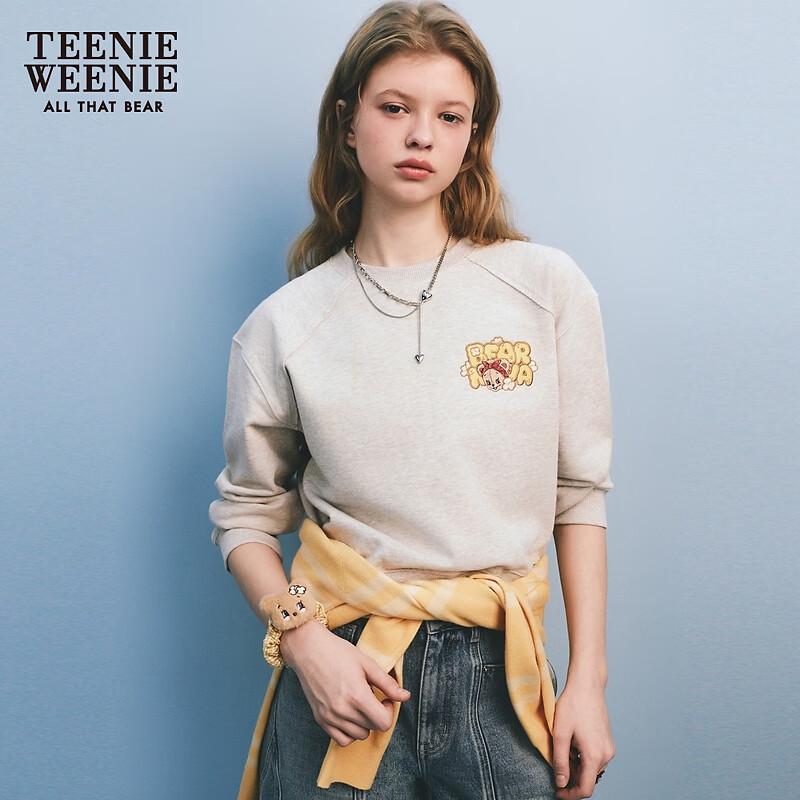 Teenie Weenie Women s Bear Letter Crewneck Sweatshirt S