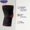 Hansaplast Active Knee Support for Men & Women | Pair | Size L | Knee Brace for Long Lasting Pain Relief, Stability & Targeted Compression|Skin F