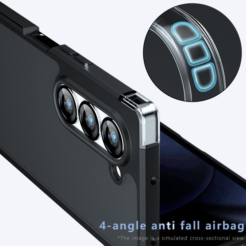 For Samsung Galaxy Z Fold 8 Ultra / Z Fold 7 6 5 4 Case Ultra Thin Soft TPU Frame Clear Matte PC Back Shockproof Full Body Cover