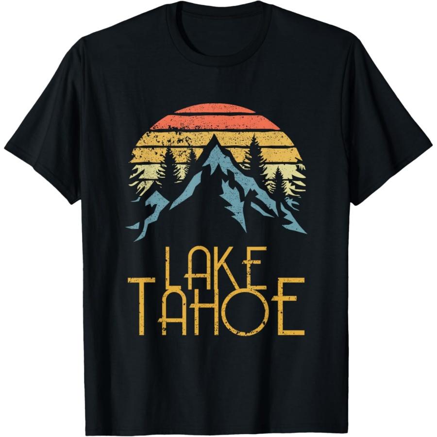 

Vintage Lake Tahoe California Nevada Retro T Shirt T-Shirt XXXXXL чёрный