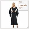 Halloween Costume Style American Spice Girls Nightclub Queen Bat Sleeve Slim Dress Dark Goth Women's Clothing