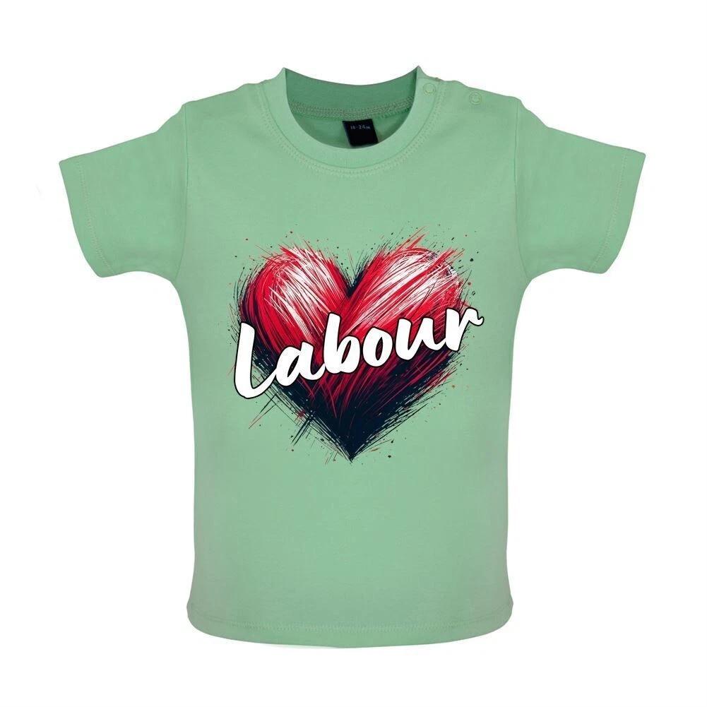 Love Labour - Baby T-Shirt / Babygrow - Election Starmer Prime Minister PM 140