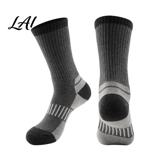 Cushioned Foot Support for Skiing Unisex Cotton Ski Socks Women Men Thermal Snowboard Socks Winter Non Slip Athletic Hosiery Warm Snowboarding