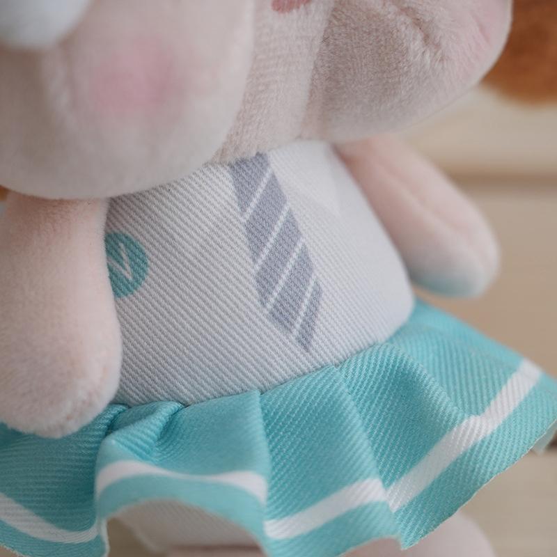 Cute Cartoon Crybaby Skirt Girl Plush Keychains Keyring Children Kawaii Stuffed Animal Doll Bag Pendant Decoration Accessories