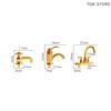 1 Pcs Bathroom Model Decor Toy Accessories Miniature Simulated Bathroom Golden Mini Faucet Model Toys 1/12 Scale Dollhouse