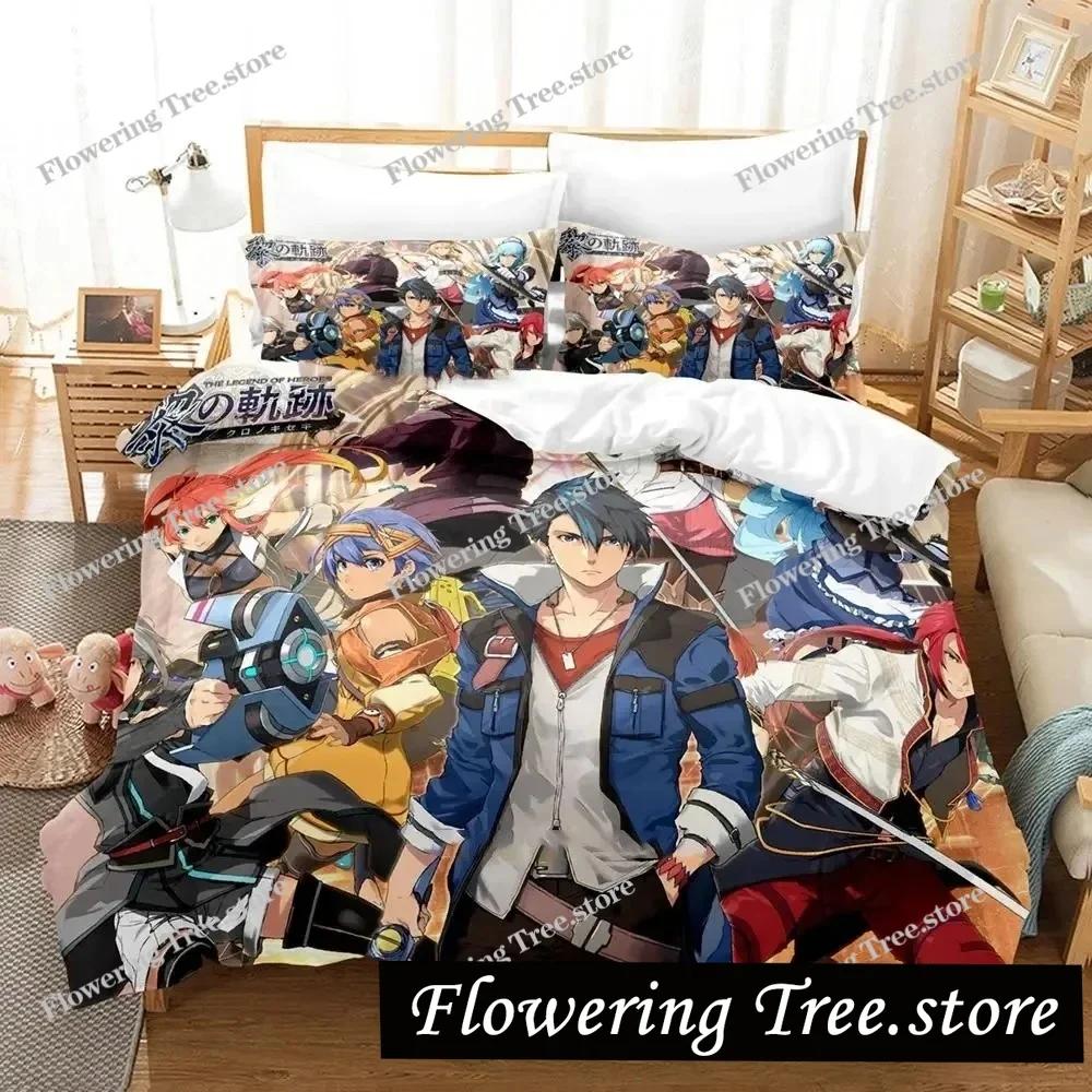 Anime The Legend Of Heroes Bettwäsche-Set Bettbezug Bett-Set Bettbezug Kissenbezug Bettdecke King Queen Size Jungen Erwachsene Bettwäsche