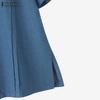 ZANZEA Women Lapel Short Sleeve Buttons Casual Short Blouse Shirts