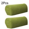 2Pcs/Set Couch Chair Protector Removable Armchair Covers Replaceable Solid Color Modern Polyester Fiber Armrest Arm Stretch Sofa