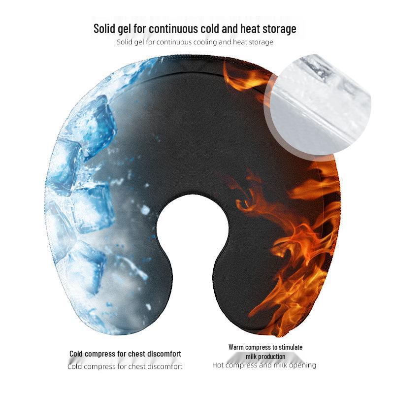 Postpartum Breast Gel Pad: Cold/Ice Pack for Engorgement & Hot Compress for Anti-Clogging, One Size Fits All