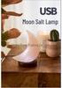 USB Himalayan Crystal Salt Lamp with LED Color-Changing Function for Computer Use