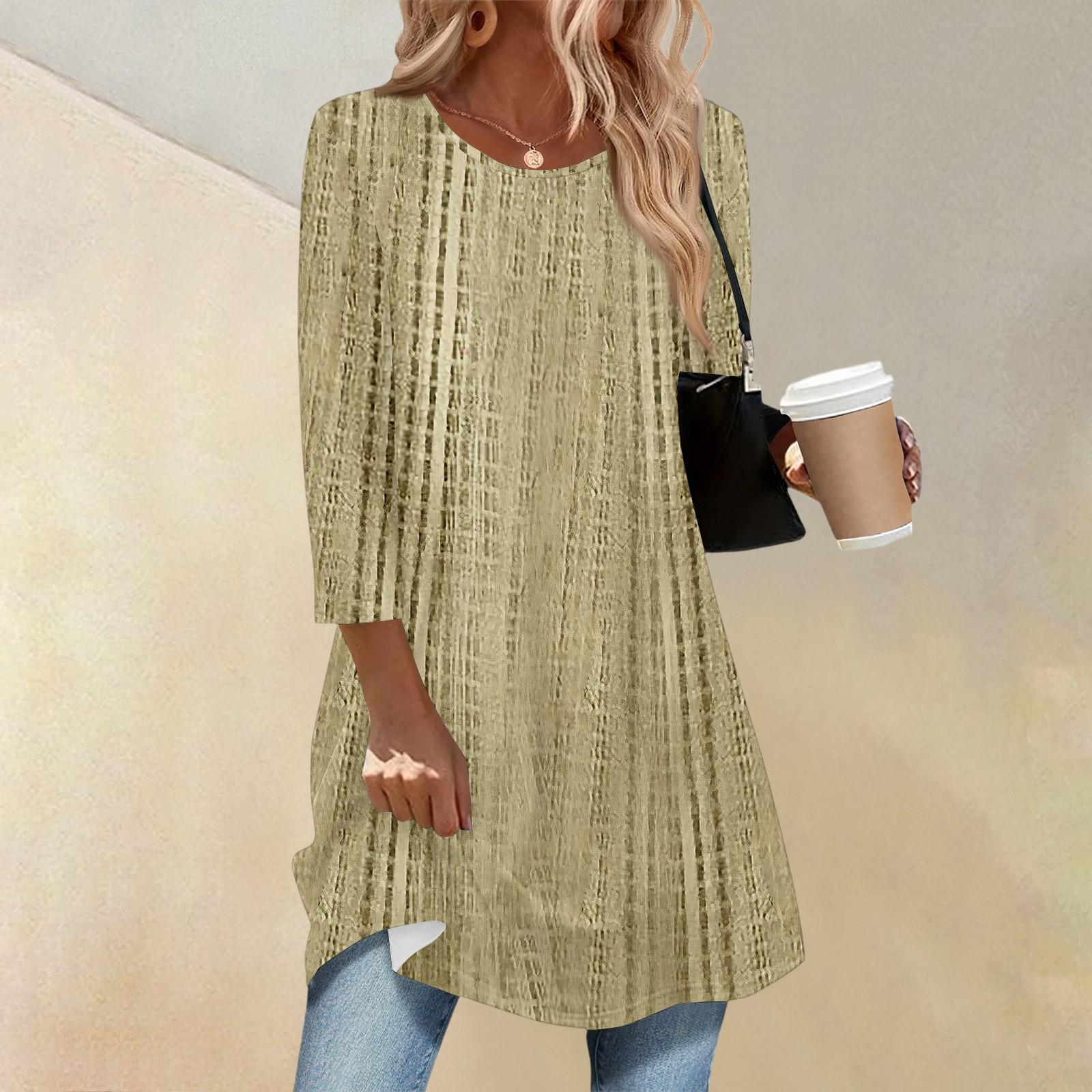 

Женский модный повседневный топ с рукавом три четверти, длинный, в стиле ретро, с принтом, круглым вырезом XL жёлтый