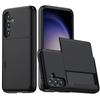 Für Samsung S25 Edge S24 Ultra S23 S21 FE S22 Plus + A56 A55 A36 A16 5G Brieftaschen-Handyhülle mit verdecktem Kartenfach-Halter-Abdeckung