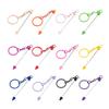 12 Color DIY Beaded Keychain Pendant Versatile 12 Color Beadable Blank Accessory Set For Keychain And Pendant Designs