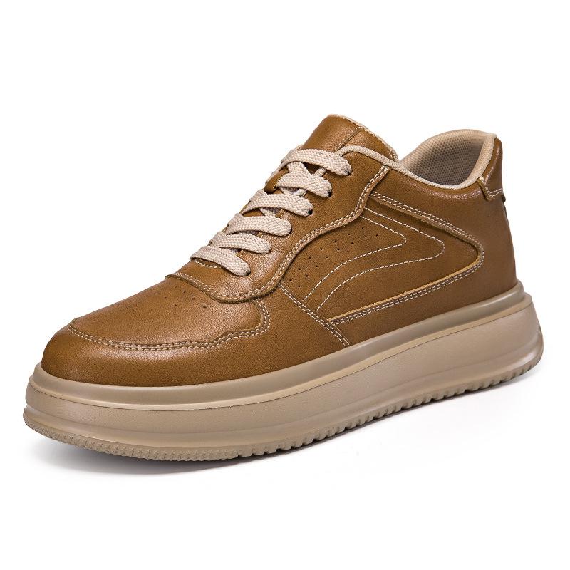 Pár Bot Módní Kožené Neformální Boty Zvyšující Vnitřní Výšku o 8cm 10cm Unisex Tenisky Skateboardové Boty Pánské Tenisky
