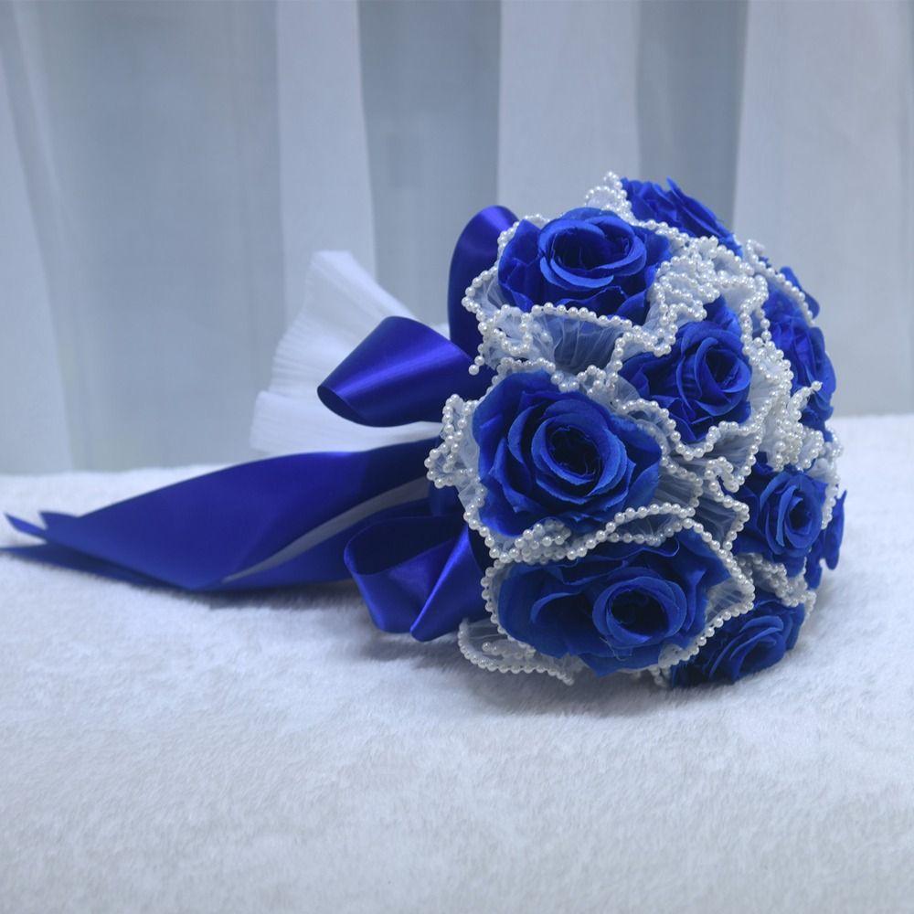 Pearl Wedding Bouquets Romantic Bridal Bouquets Artificial Hand Bouquet  Wedding Accessories