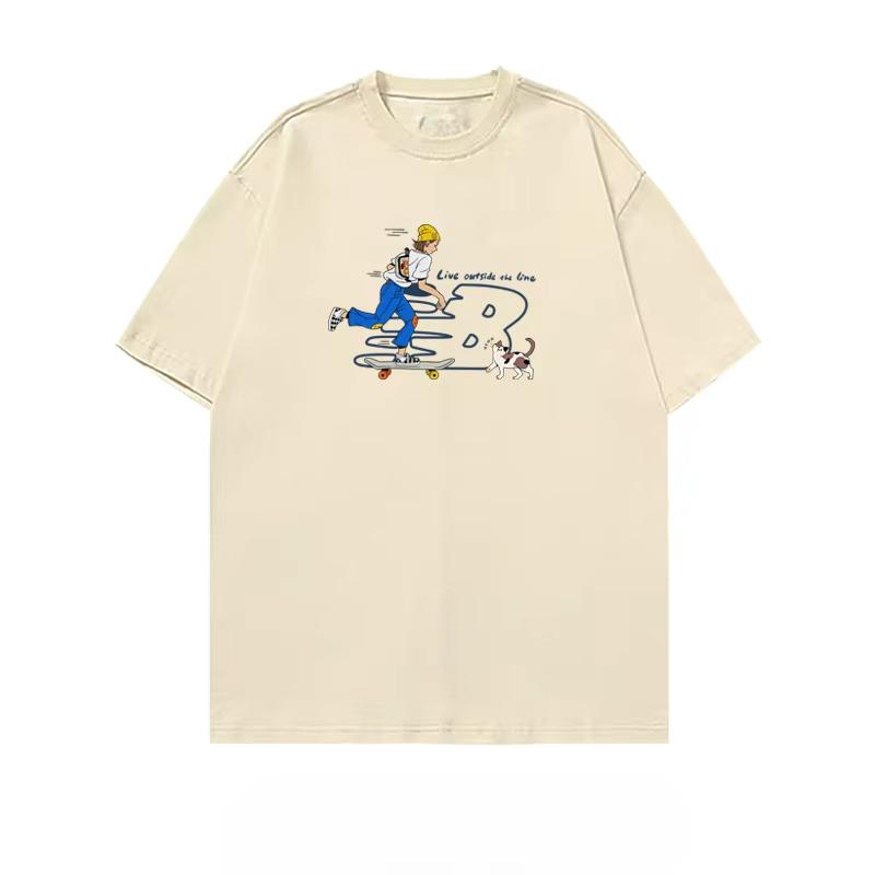 2025 Summer Fashion Trend New Brand Men's and Women's Short Sleeve T-shirt High-end Fashion Brand 100% Cotton Printed T-shirt