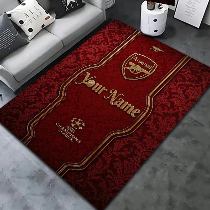 Arsenal F Custom Name Carpet Rug For Living Room Bedroom Home Sofa Decoration Kids Play Nonslip Floor Mat