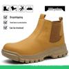 Men's Steel Toe Waterproof Work Shoes - Anti-smash, Anti-puncture, Anti-slip, Four Seasons