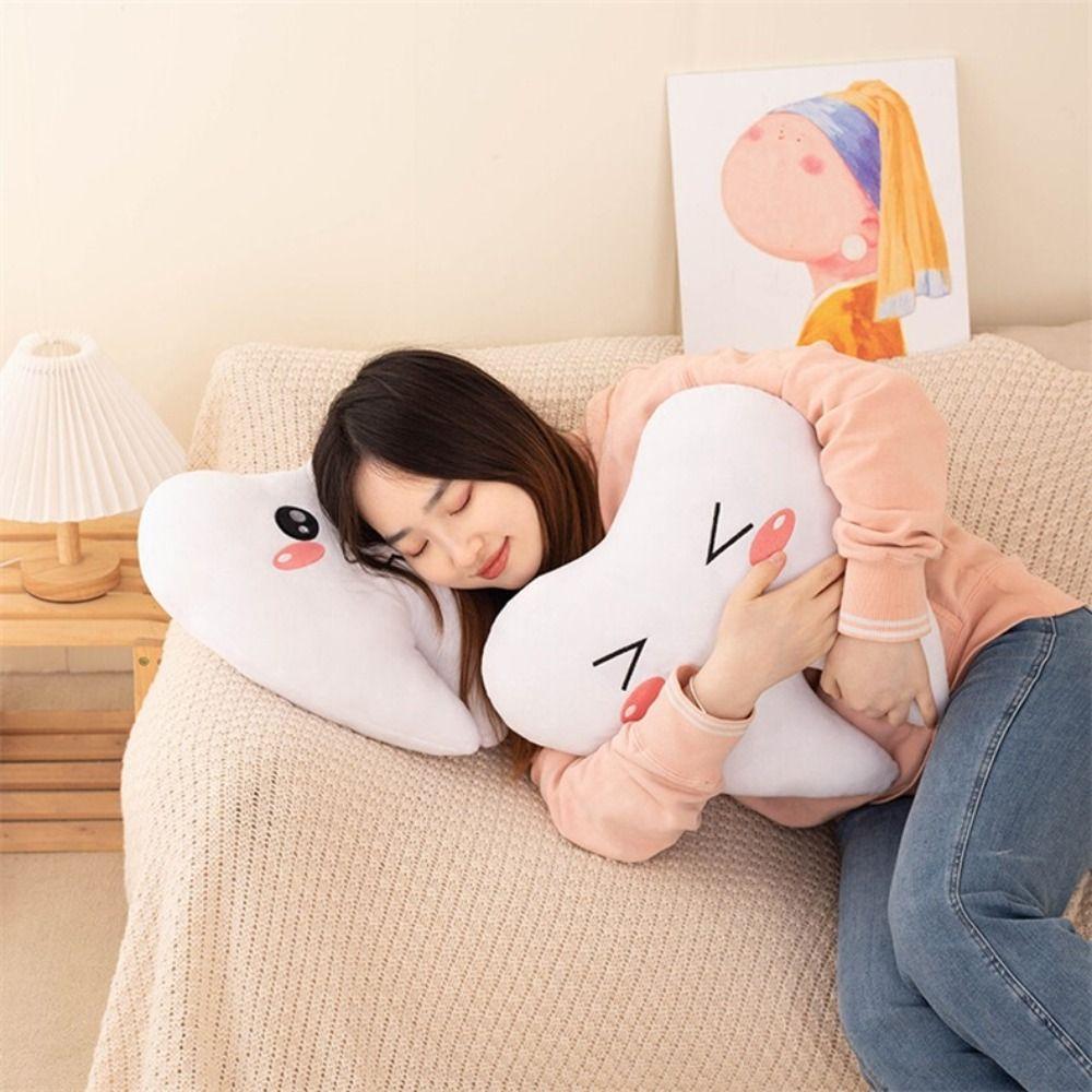 Simulation Teeth Stuffed Doll Expression Love Teeth Pillow Lovely Tooth Plush Toys  Children Kids