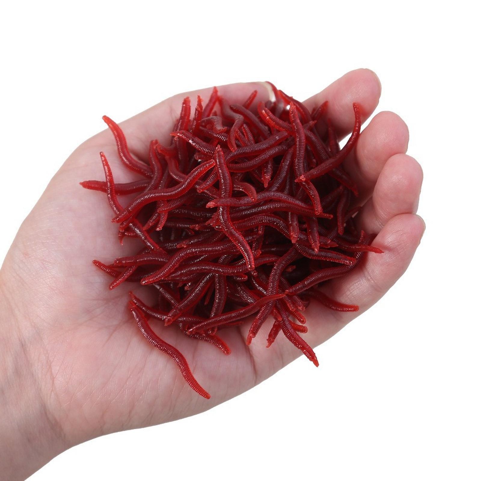 OriGlam Рыбалка , Червь для форели, Дождевой червь, Реалистичный поддельный червь, Пластиковый реалистичный поддельный дождевой червь one size