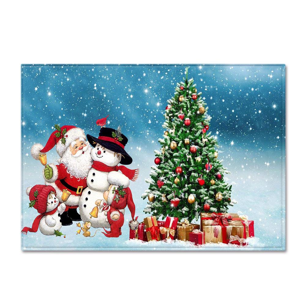 Christmas Living Room Floor Mat Bedroom Dining Room Carpet Carpet Doormat