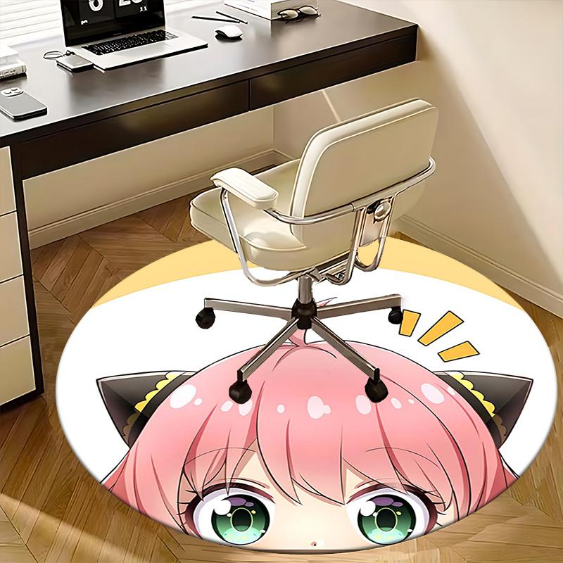 zero two Chair mat Round Rug Office carpet, Non slip, Suitable for Living Rooms, Bedrooms,Decor1205883a
