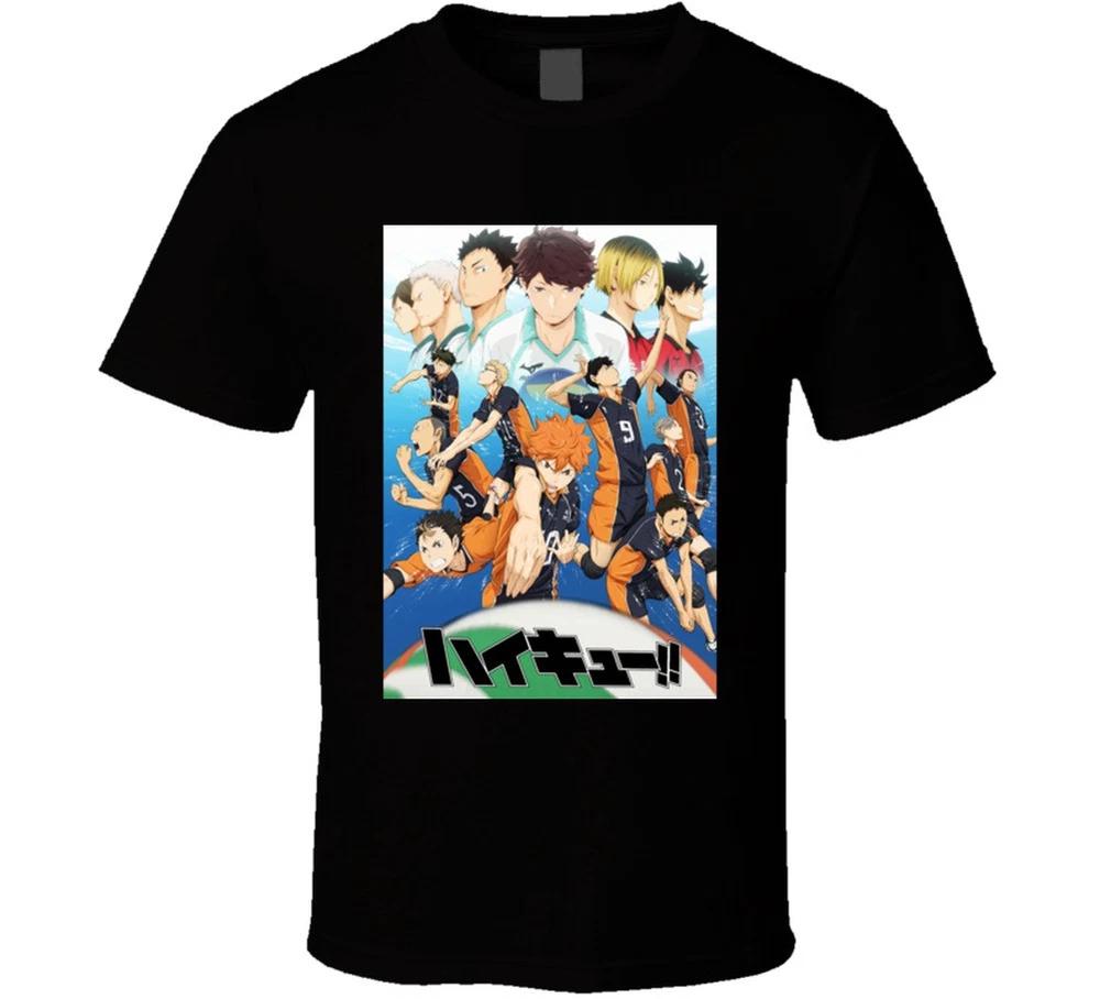 Haikyuu Anime Tv Show Poster Cool Fan T Shirt S