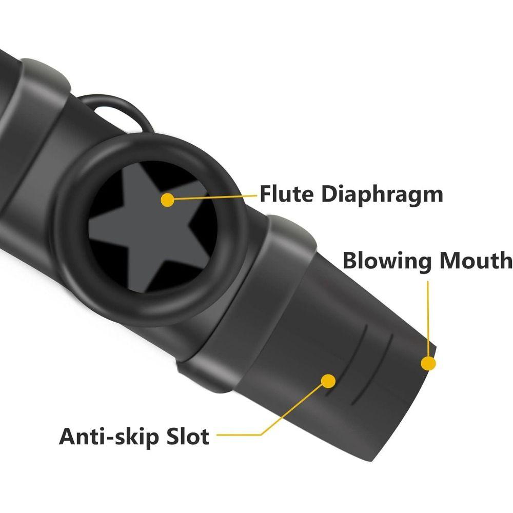 ABS Kazoo Flute with Lanyard Musical Whistle Toy Portable Musical Instruments  Boys Girls Gift