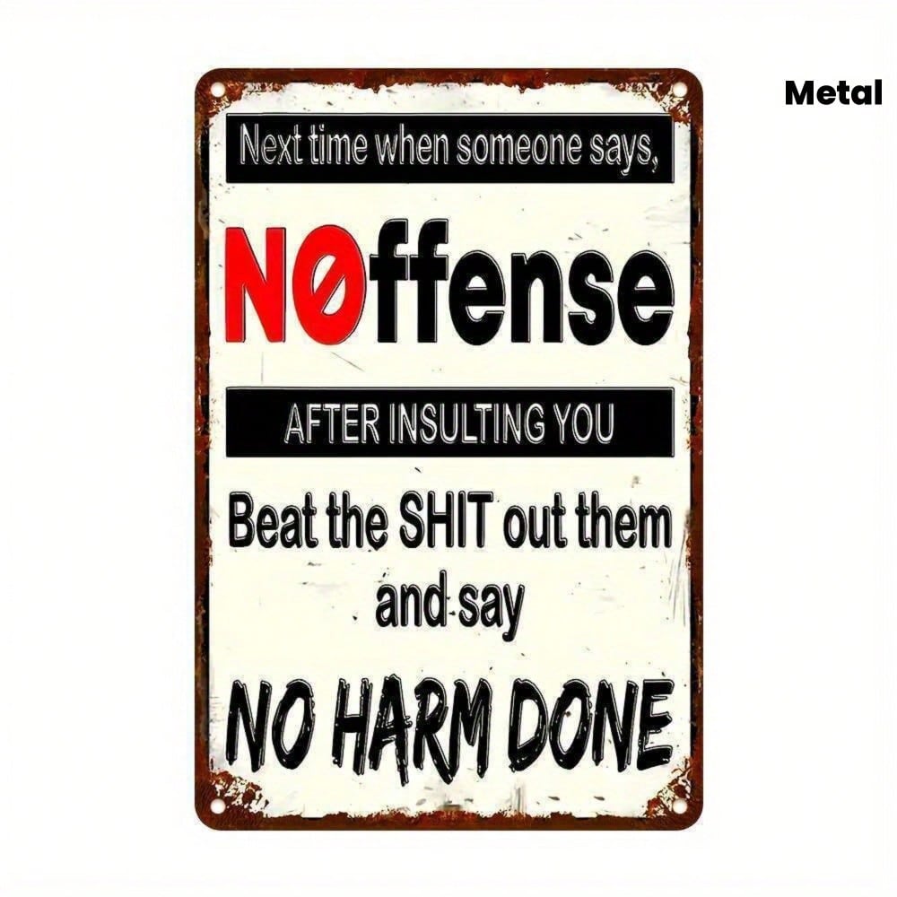 Vintage Metal Sign Retro Wall Art Home Decor 20x30cm