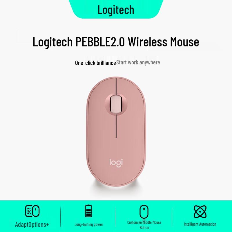 Logitech PEBBLE 2 M350S Wireless Bluetooth Mouse