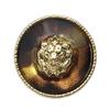 Luxury Lion Head Transparent Resin Metal Buttons for Men's & Women's Coats and Tops