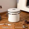 Airtight Stainless Steel Coffee Bean Storage Jar with Measuring Spoon