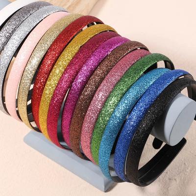 1pcs New Headbands for Girls Rainbow Sparkly Hair Hoops Hairband Sequin Colorful Star Hair Bands Baby Hair Accessories Gift