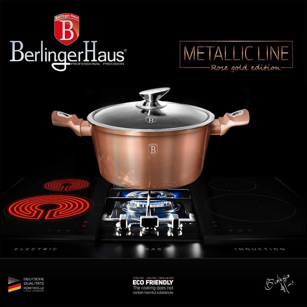 GRANITE POT 30cm BERLINGER HAUS BH-6194 ROSE GOLD