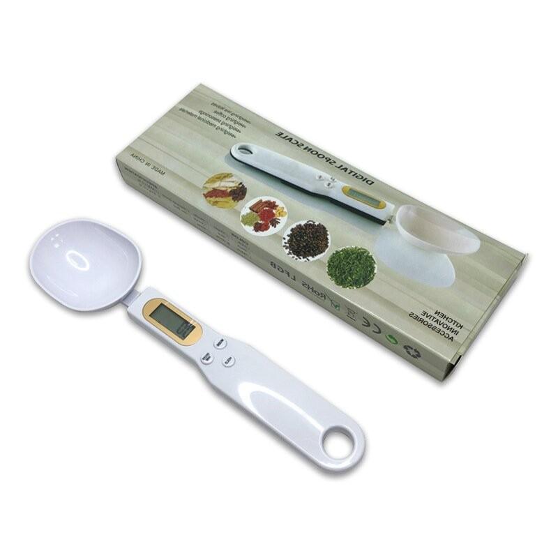 Bilancia a Cucchiaio Pesapersone Strumenti per la Cucina di Casa Elettronica Misurazione Caffè Cibo Farina Polvere Cottura LCD Digitale Misurazione Regolabile