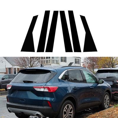 Pre Ford Escape 2013 2014 2015-2022 2023 Lesklé klavírne čierne Dvere auta Okenný stĺpik Stredový stĺpik Nálepky Auto Styling
