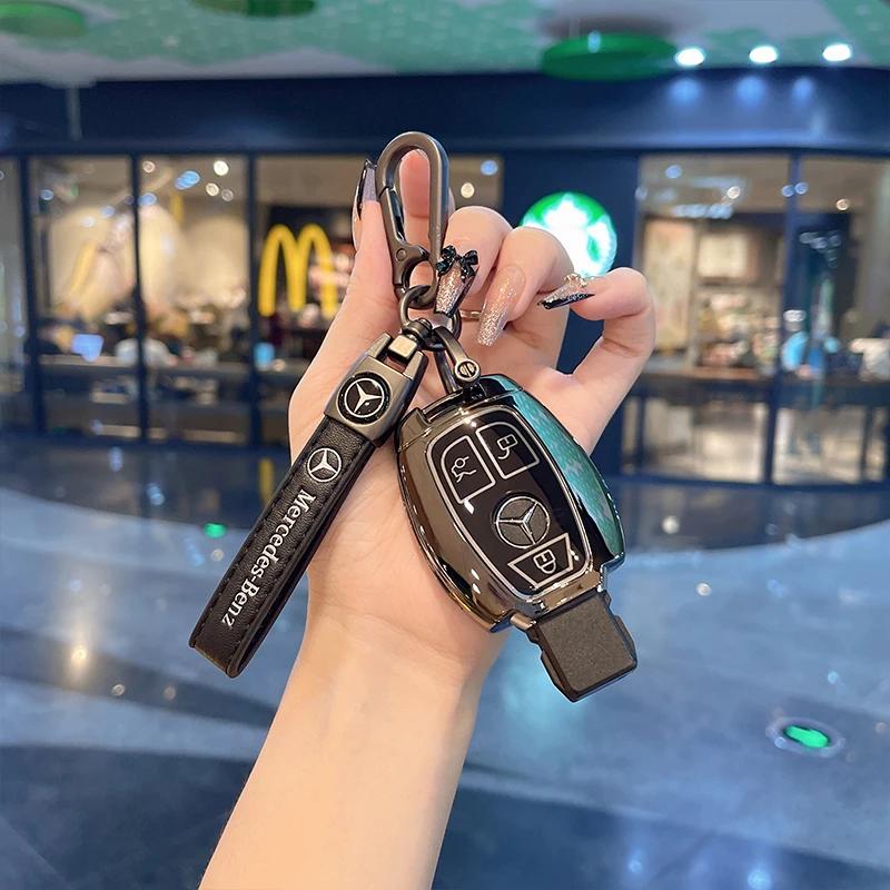 ULA5   Car Key Case Cover Protection Shell for Mercedes Benz A C E S G Class GLC CLE CLA W177 W205 W213 W222 X167 AMG Accessories