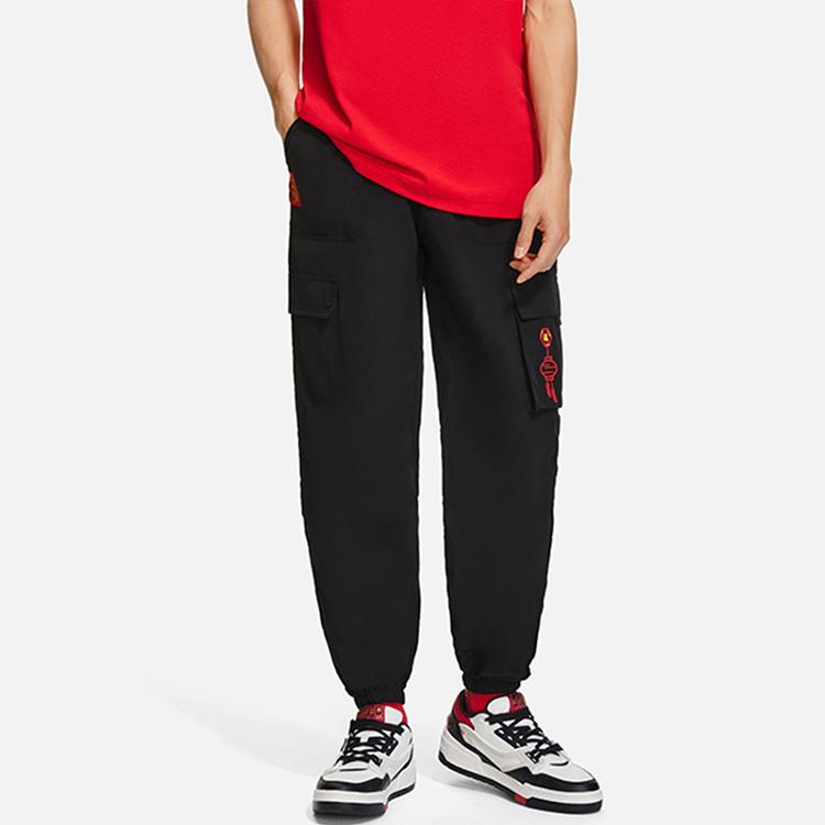 Li Ning Sports Trendy Collection Knitted Sweatpants Men's Black AYKS409-1