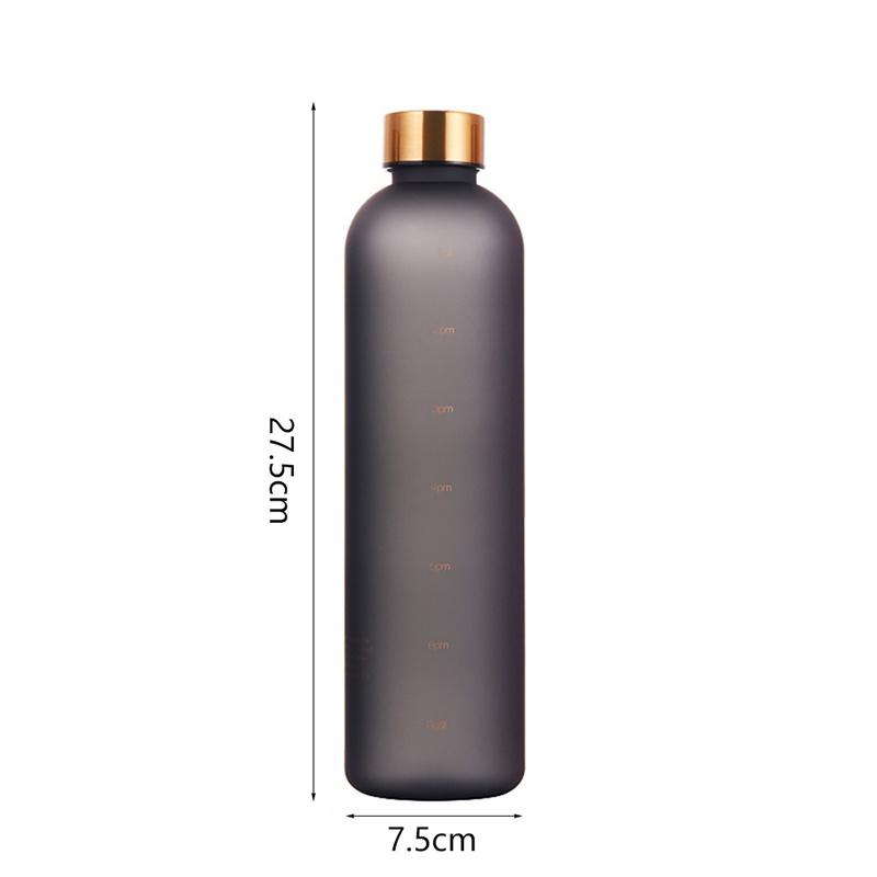 1Pc Time Marker Motivational Water Bottle Drinking Bottle for Gym Sports Outdoor Travel 1000ML Water Cup