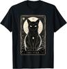 Star Cat Tarot Card Graphic for Tarot Cat Lovers T-Shirt , Unisex Tees